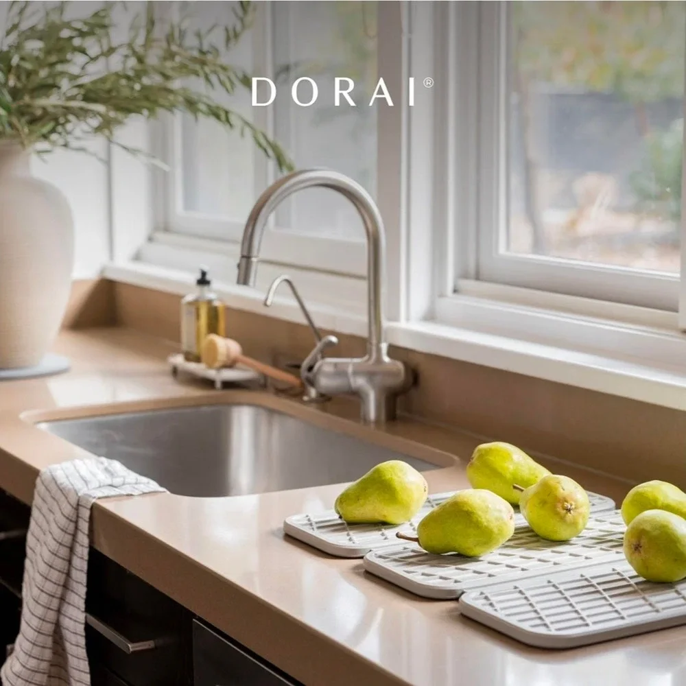 Dorai Home Slate Stone Dish Pad Quick-Drying Diatomaceous Earth Mat 106-10003